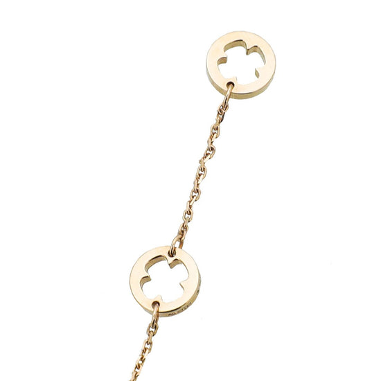 Bvlgari - Bvlgari 18K Pink Gold Diamond Fiorever Necklace | The Closet
