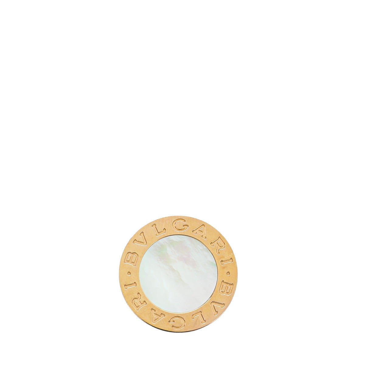 Bvlgari 18K Rose Gold Bvlgari MOP Ring 52-Bvlgari-THE CLOSET