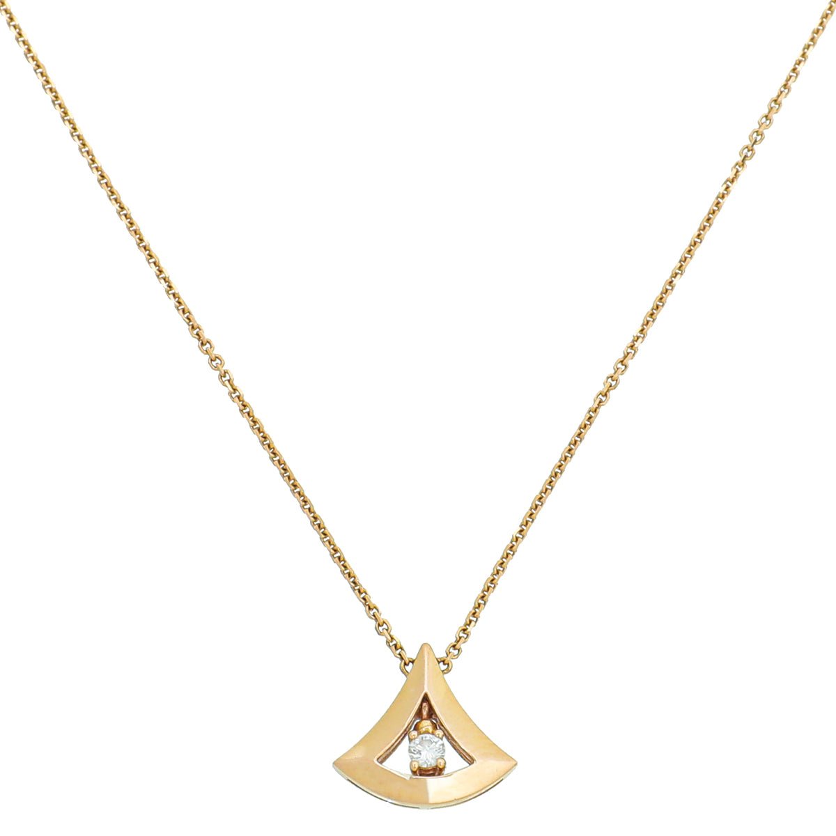 Bvlgari - Bvlgari 18K Rose Gold Diamond Diva's Dream Necklace | The Closet