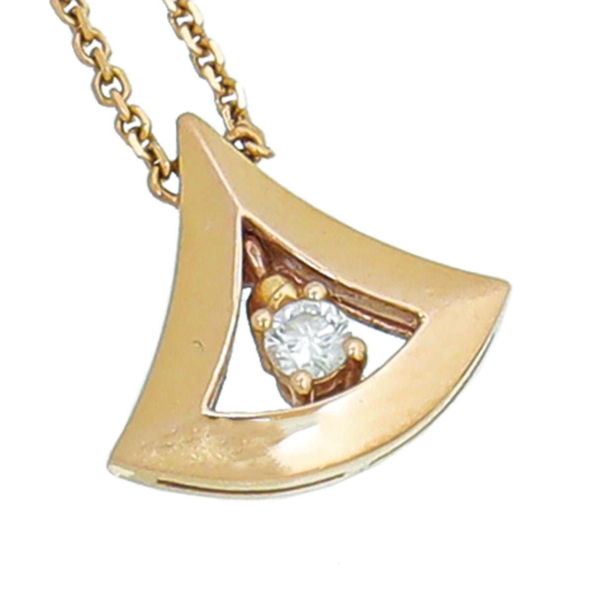 Bvlgari - Bvlgari 18K Rose Gold Diamond Diva's Dream Necklace | The Closet