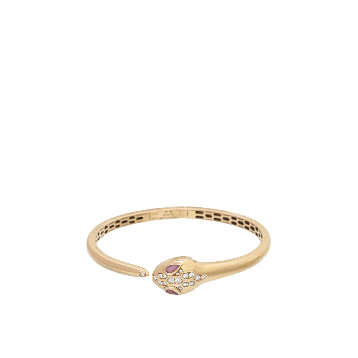 Bvlgari - Bvlgari 18K Rose Gold Diamonds Serpenti Bracelet Medium | The Closet