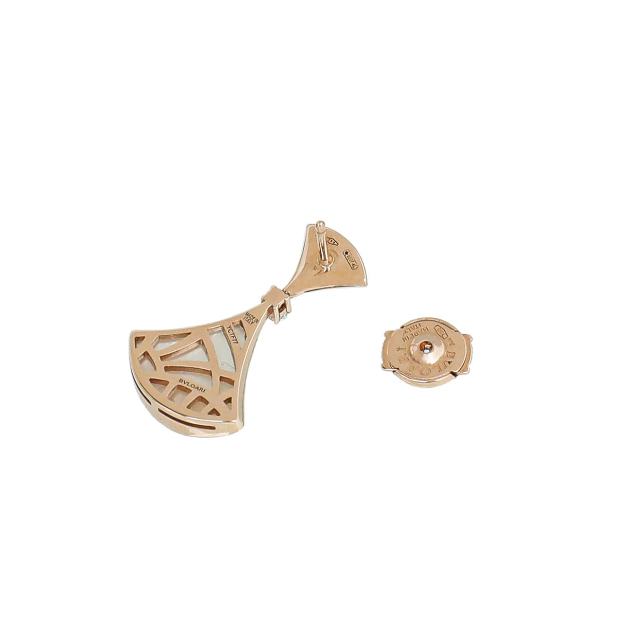 Buy BVLGARI Rose Gold Bzero1 Diamond Hoop Earrings in 18kt Rose Gold for  WOMEN  Ounass Saudi
