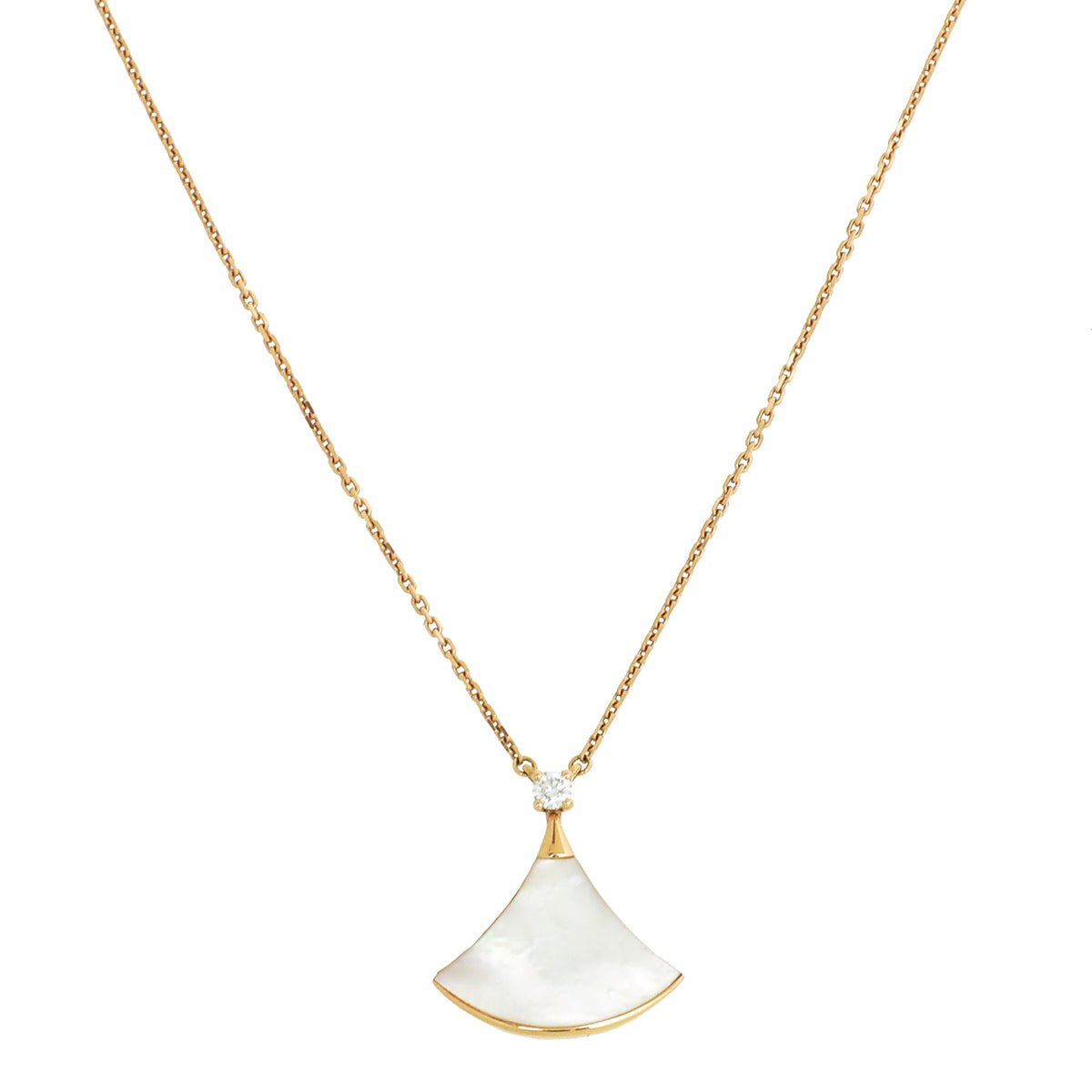 Bvlgari 18K Rose Gold MOP Diamond Diva's Dream Necklace-Bvlgari-THE CLOSET