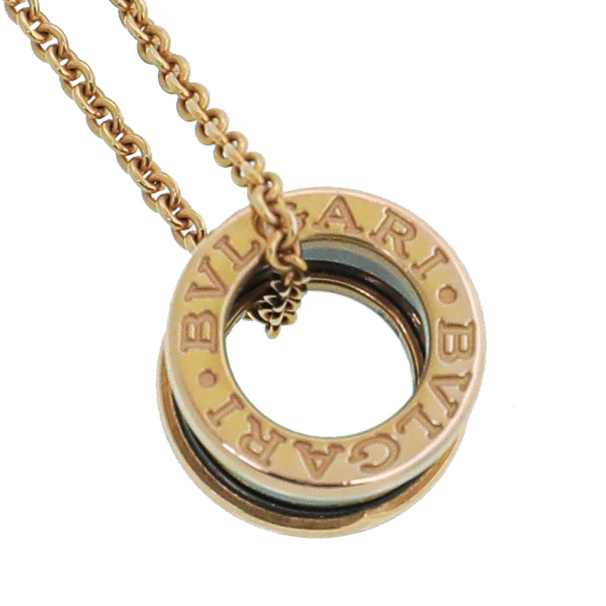 Bvlgari 18K Yellow Gold Black Ceramic B Zero Pendant Necklace-Bvlgari-THE CLOSET