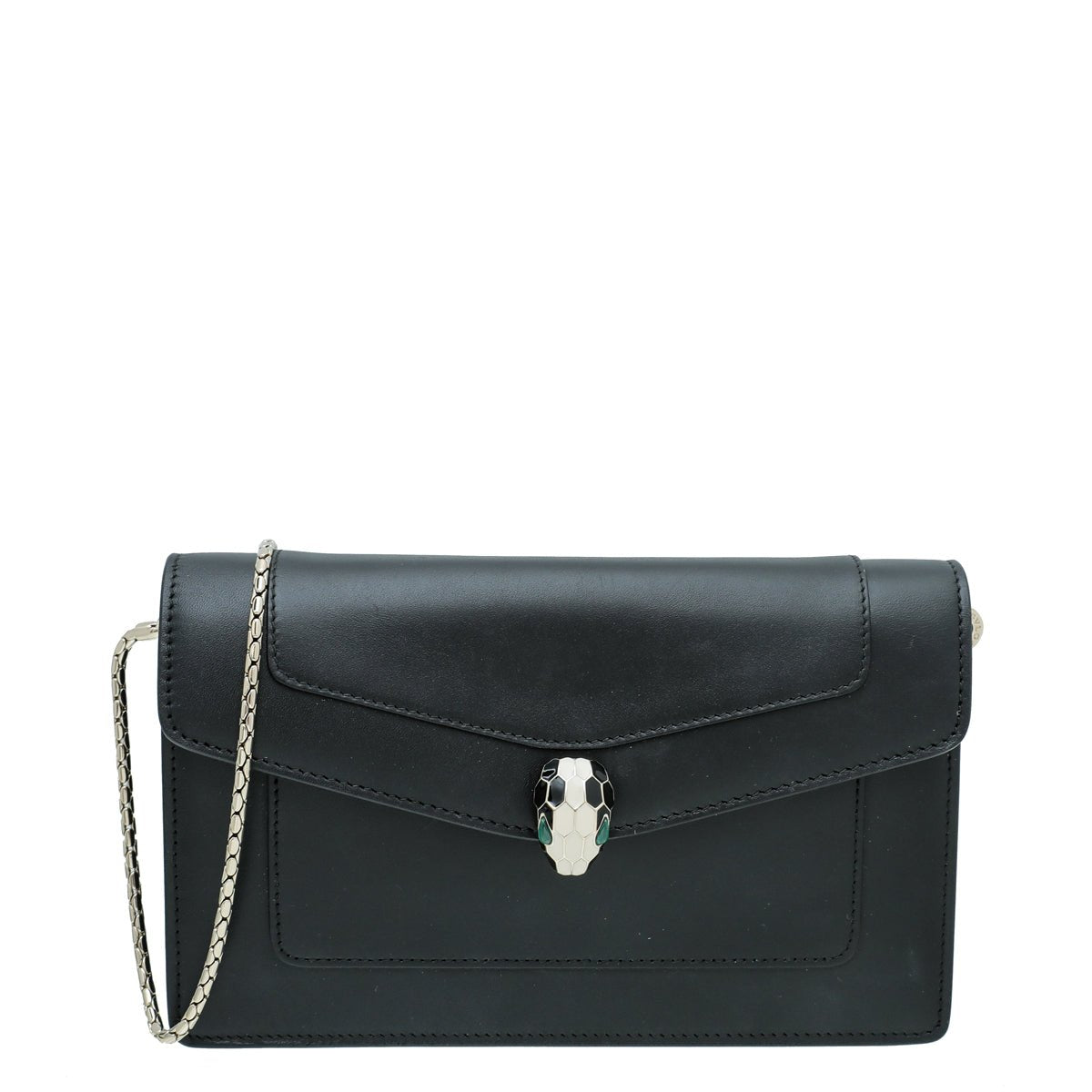 Bvlgari Black Serpenti Forever Chain Wallet-Bvlgari-THE CLOSET