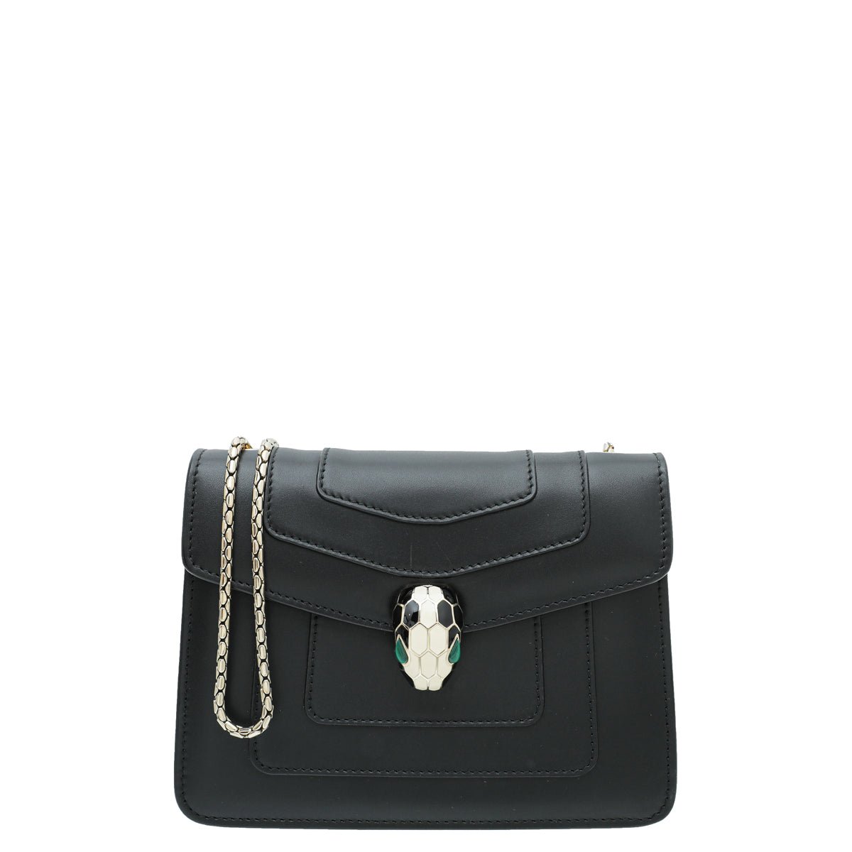 Bvlgari Black Serpenti Forever Crossbody Small Bag-Bvlgari-THE CLOSET