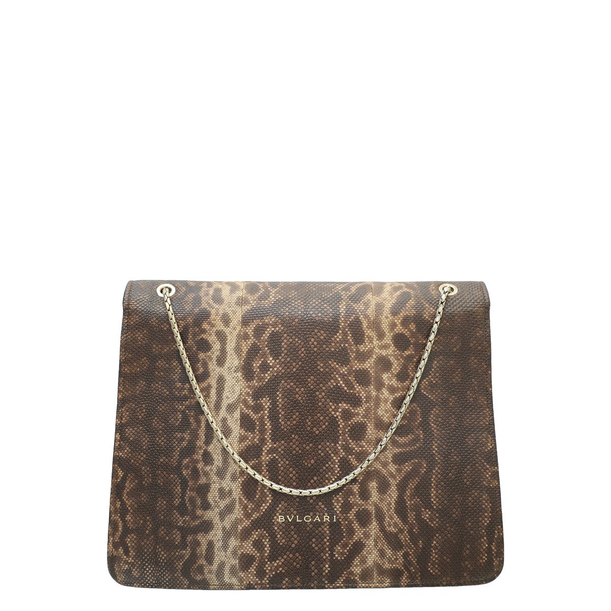 Bvlgari Brown Karung Skin Serpenti Forever Large Bag-Bvlgari-THE CLOSET