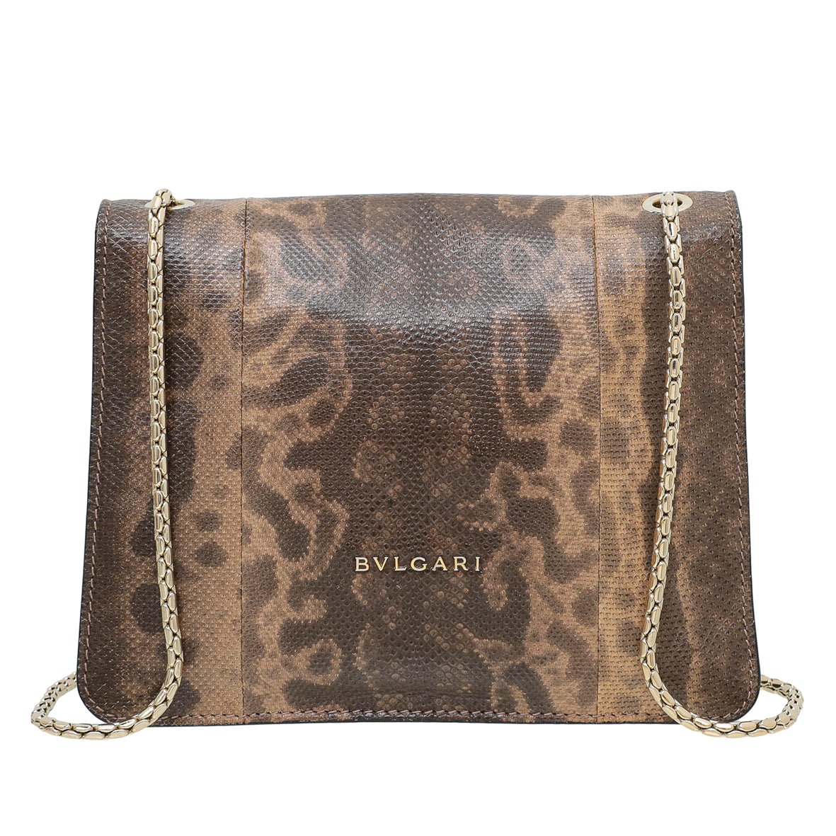 Bvlgari Brown Karung Snakeskin Serpenti Forever Bag-Bvlgari-THE CLOSET