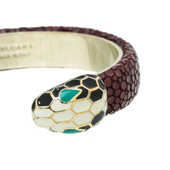 Bulgari 'serpenti Forever' Orange Leather Bracelet | ModeSens |  Accessories, Bvlgari bracelet, Leather bracelet