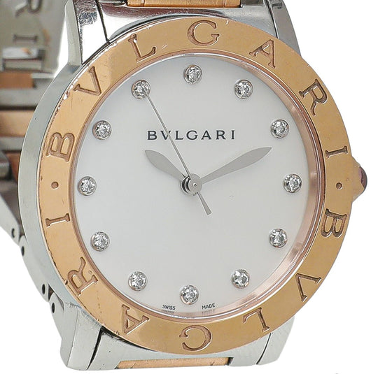 Bvlgari - Bvlgari Bvlgari 18K Rose Gold Diamond MOP Watch | The Closet