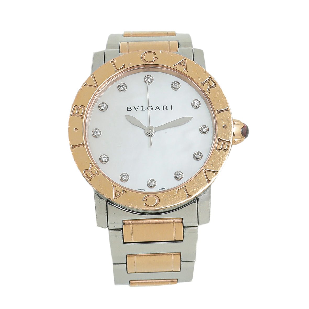 Bvlgari Bvlgari 18K Rose Gold Diamond MOP Watch-Bvlgari-THE CLOSET