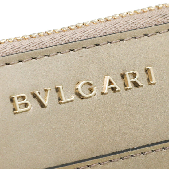 Bvlgari - Bvlgari Champagne Serpenti Forever Zip Mini Wallet | The Closet