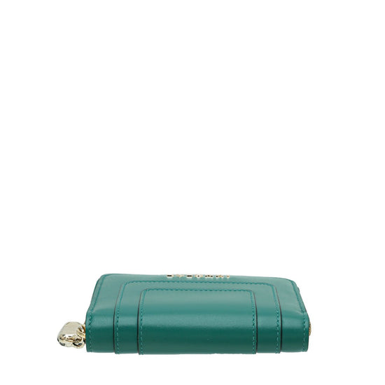 Bvlgari - Bvlgari Emerald Green Serpenti Forever Mini Zipped Wallet | The Closet