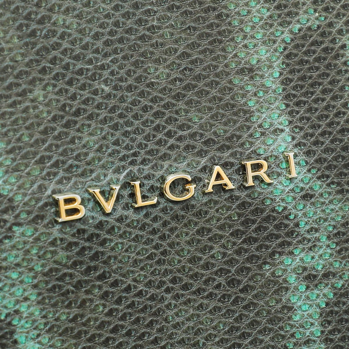 Bvlgari - Bvlgari Green Karung Skin Serpenti Forever Flap Chain Large Bag | The Closet