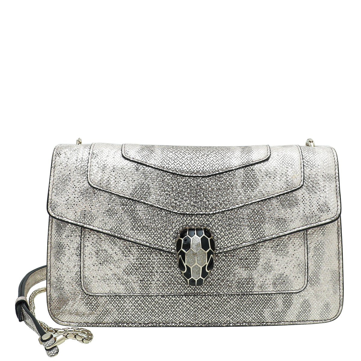 Bvlgari Opal Beige Karung Serpenti Forever Crossbody Bag-Bvlgari-THE CLOSET
