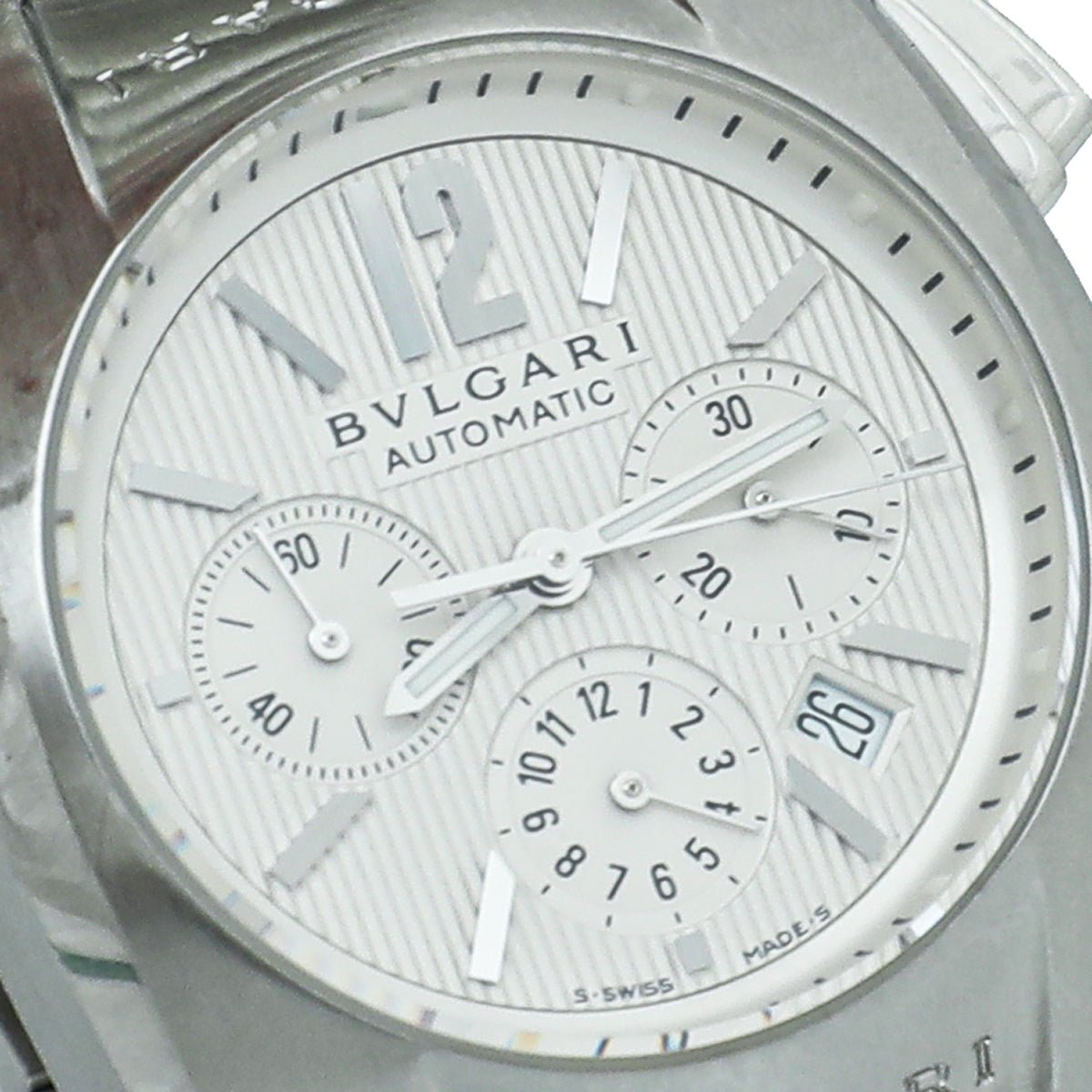 Bvlgari - Bvlgari Stainless Steel Chronograph Ergon Automatic 35mm Watch | The Closet
