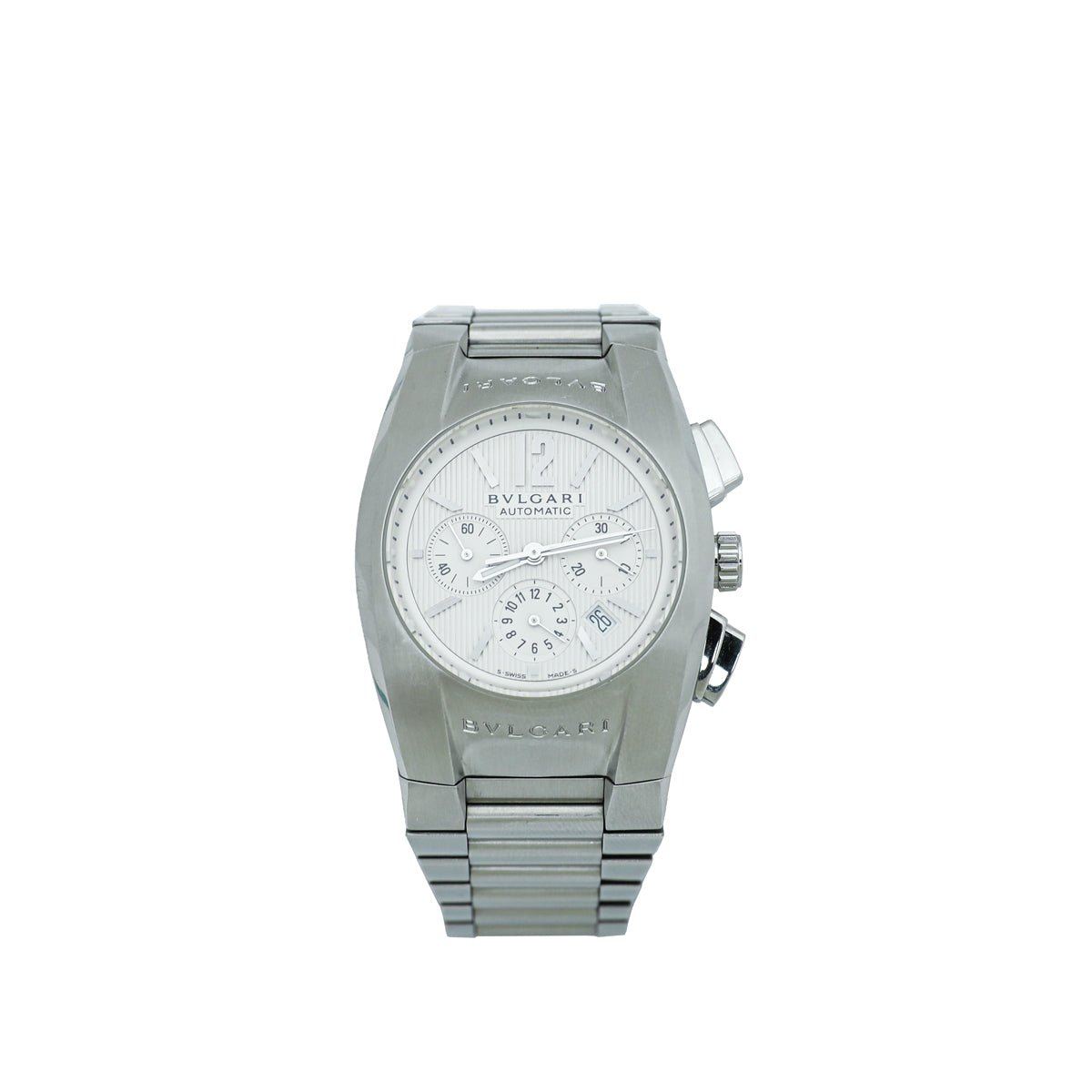 Bvlgari - Bvlgari Stainless Steel Chronograph Ergon Automatic 35mm Watch | The Closet