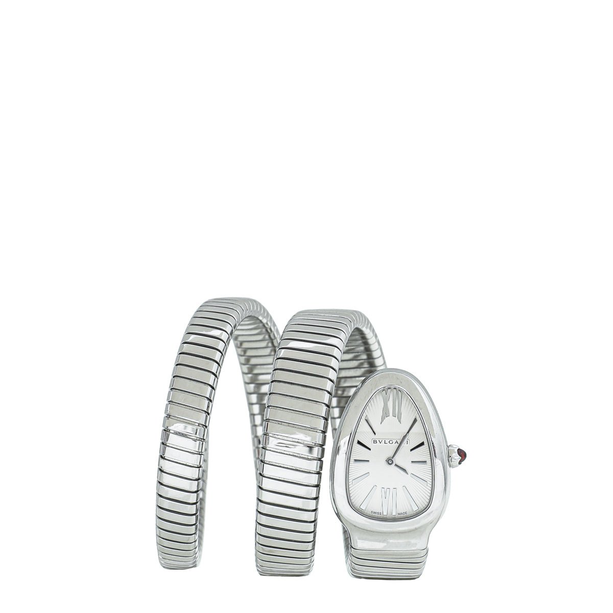 Bvlgari Stainless Steel Serpenti Tubogas Double Spiral Quartz Watch-Bvlgari-THE CLOSET