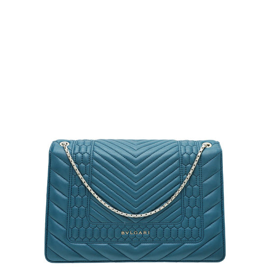 Bvlgari Serpenti Forever Black Quilted Nappa Leather Forever