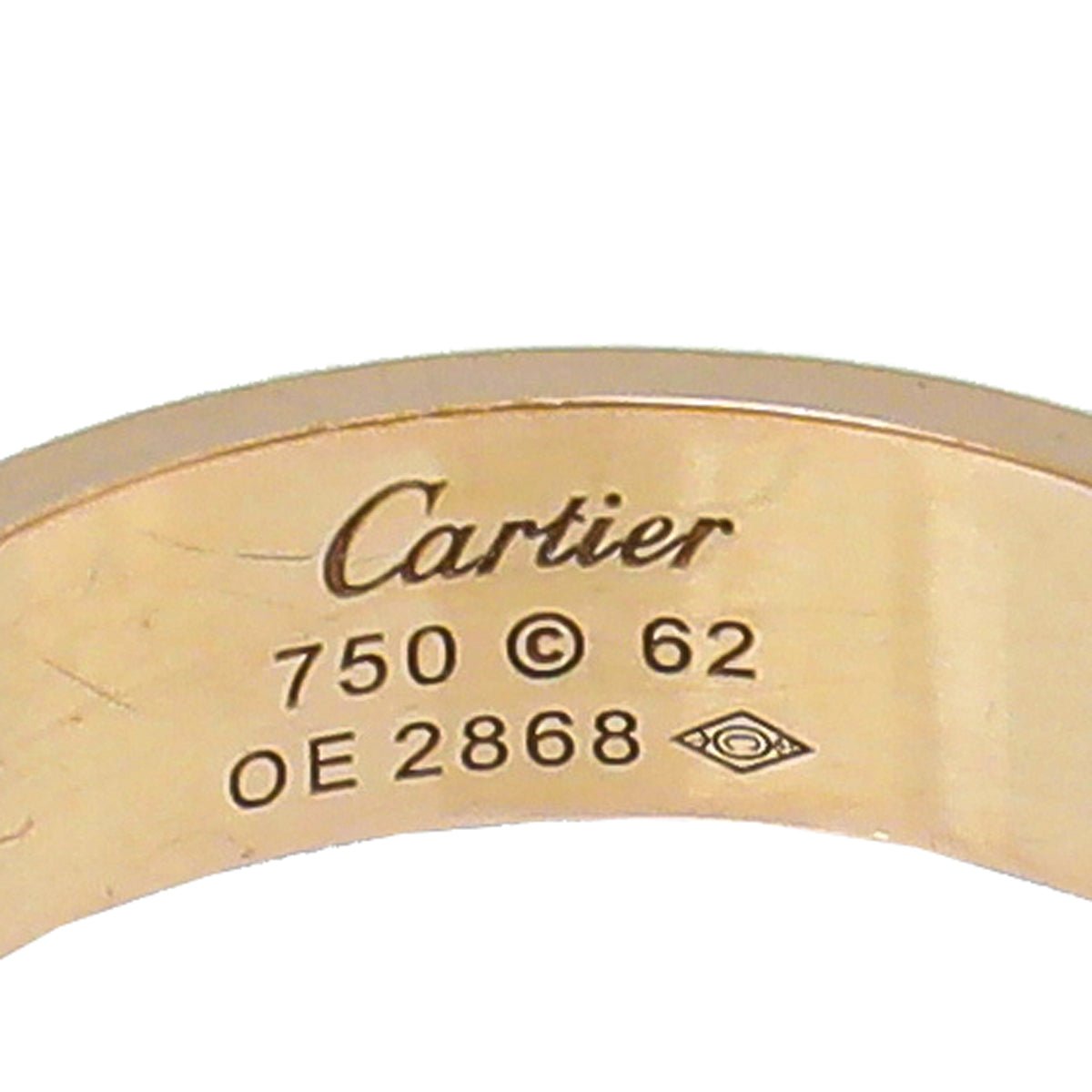 Cartier - Cartier 18K Pink Gold Diamond Love Ring 62 | The Closet