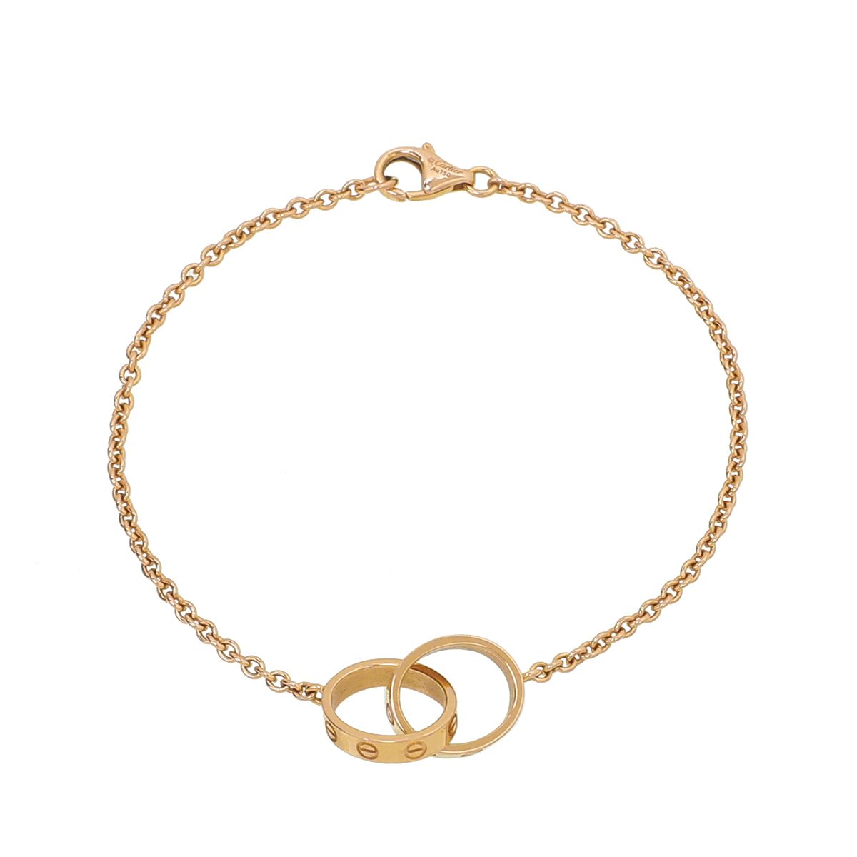 Cartier 18K Pink Gold Love Hoops Bracelet-Cartier-THE CLOSET