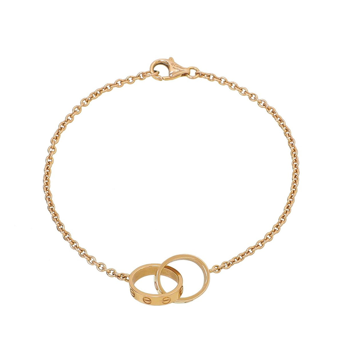 Cartier 18K Pink Gold Love Hoops Bracelet – The Closet