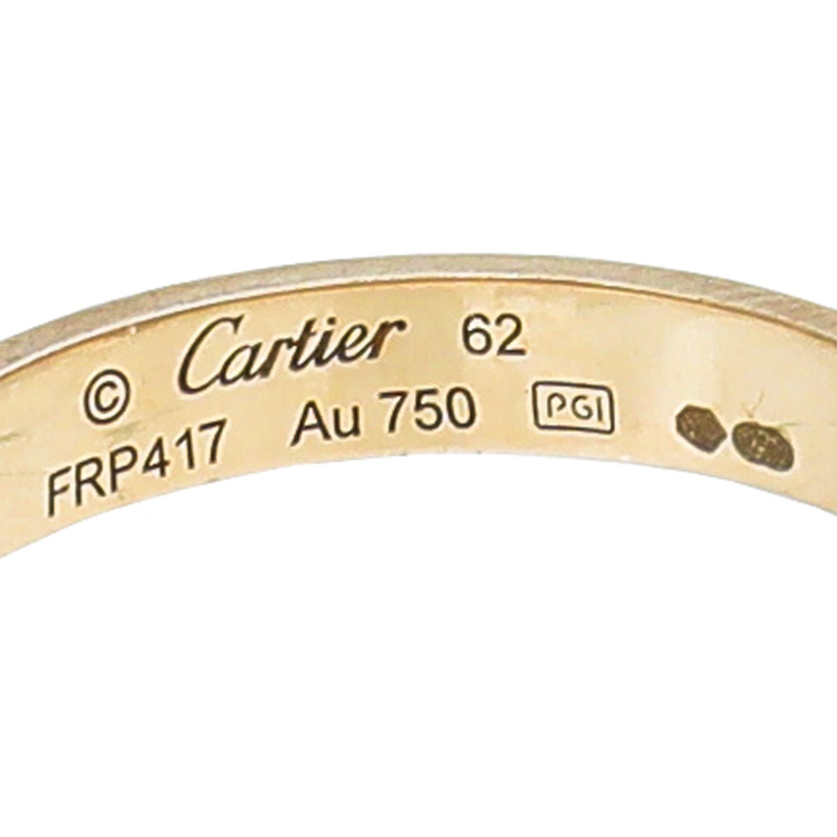 Cartier - Cartier 18K Pink Gold Love Wedding Band Ring 62 | The Closet