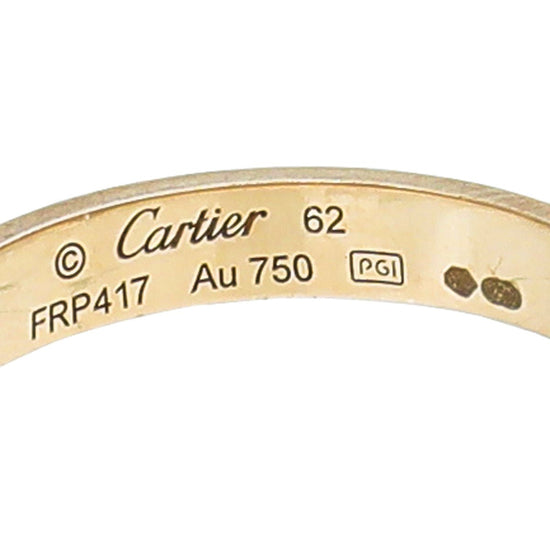 Cartier - Cartier 18K Pink Gold Love Wedding Band Ring 62 | The Closet