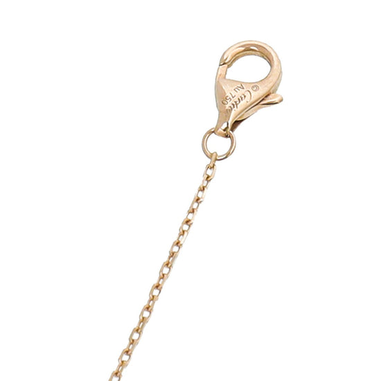 Cartier - Cartier 18K Pink Gold Malachite Diamond Amulette De Cartier XS Necklace | The Closet
