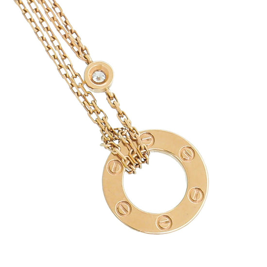 CRB7224528 - LOVE necklace - Rose gold, diamonds - Cartier