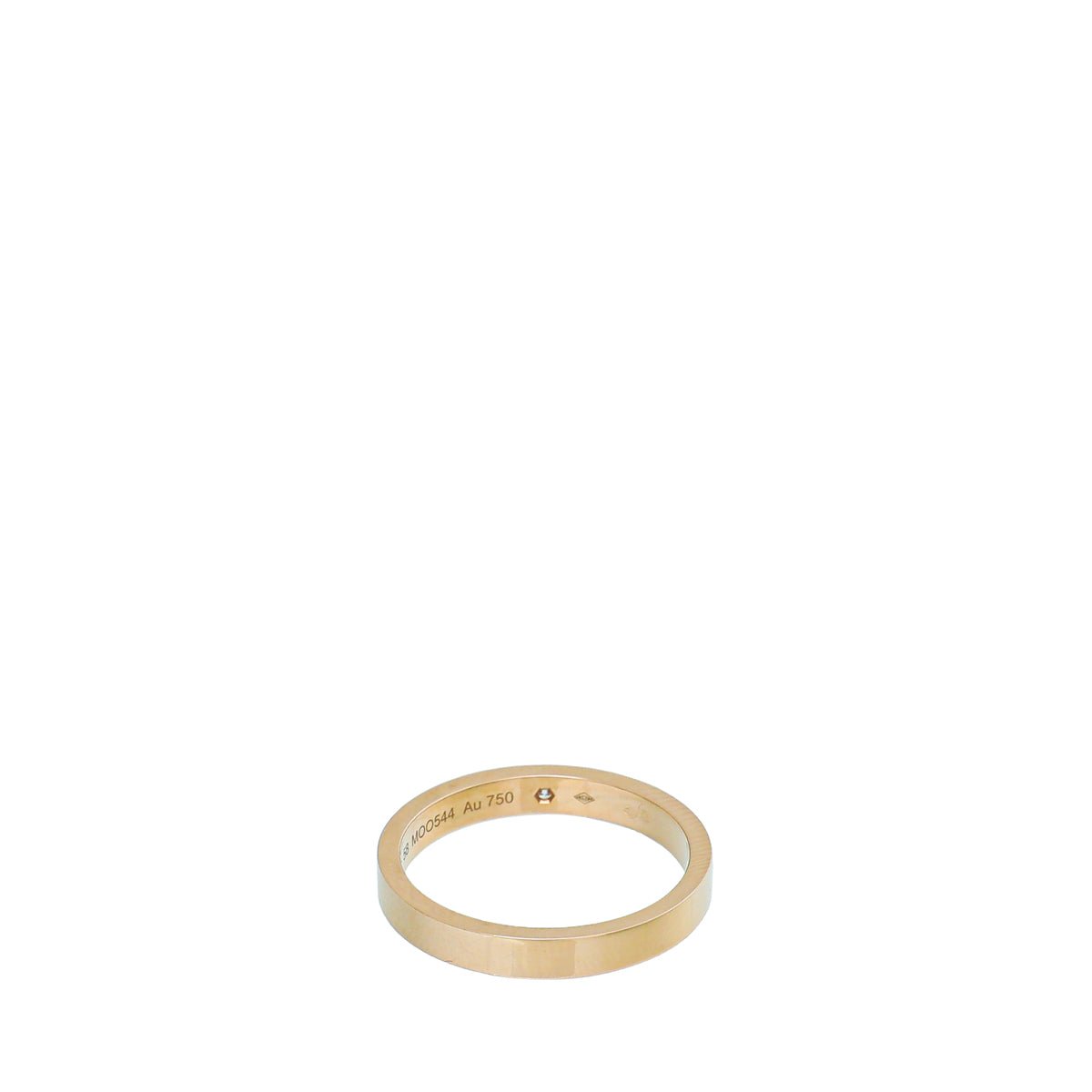 Cartier 18K Rose Gold Diamond C De Cartier Wedding Band Ring 58-Cartier-THE CLOSET