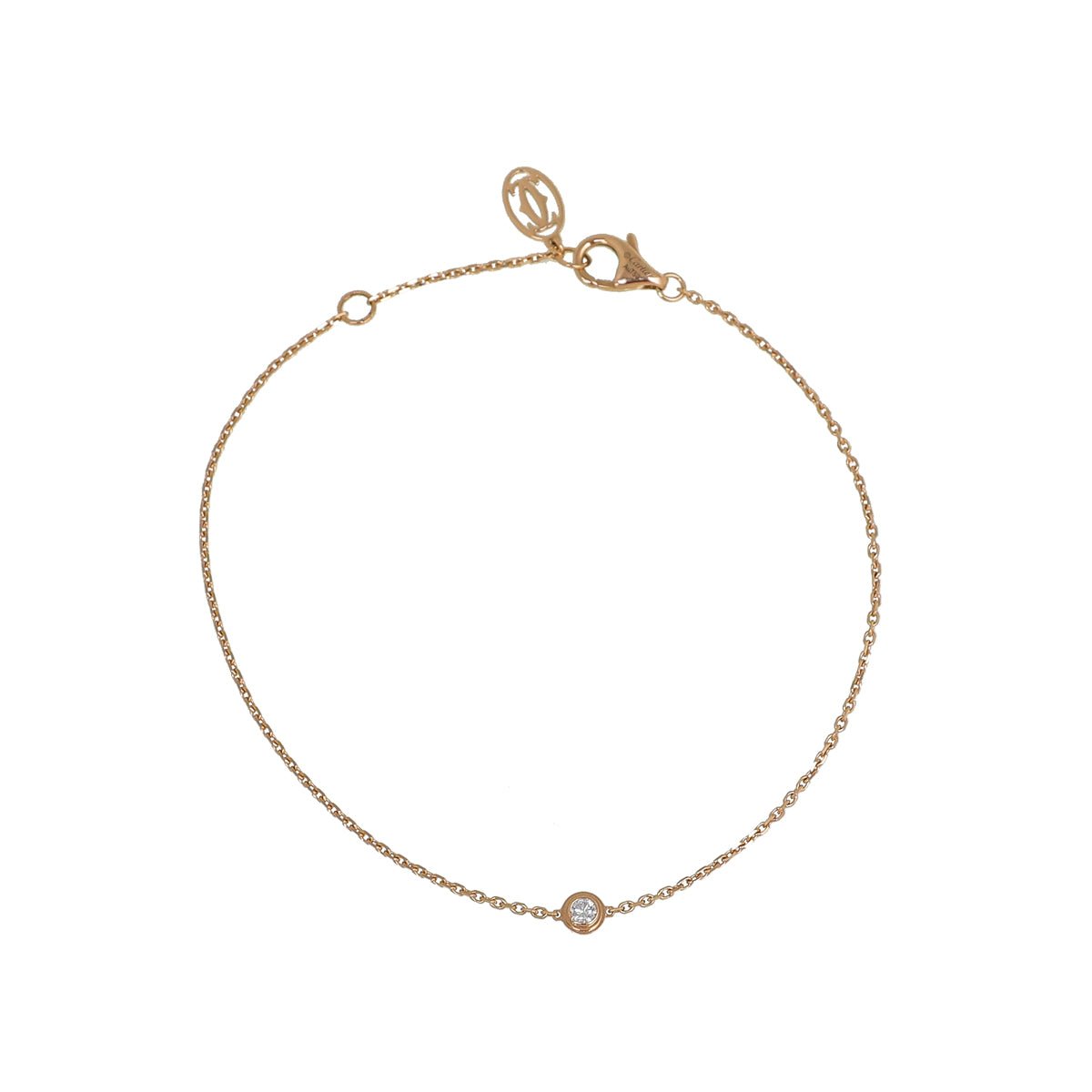 Cartier - Cartier 18K Rose Gold Diamond D'Amour XS Bracelet | The Closet