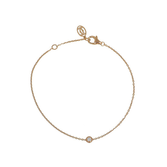 Cartier - Cartier 18K Rose Gold Diamond D'Amour XS Bracelet | The Closet
