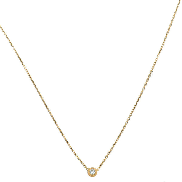 Cartier D'Amour Diamond 18k Yellow Gold XS Model Chain Necklace Cartier |  TLC