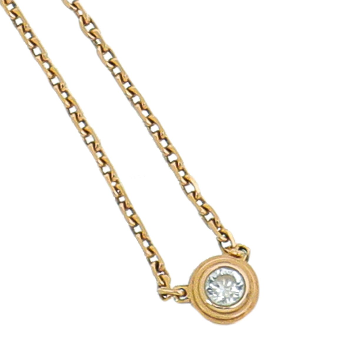 Cartier 18K Rose Gold Diamond D'Amour XS Model Necklace-Cartier-THE CLOSET