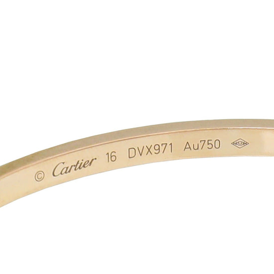 Cartier - Cartier 18K Rose Gold Love Bracelet 16 | The Closet