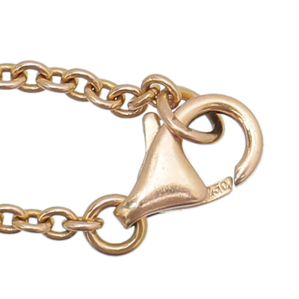 Cartier 18K Rose Gold Love Hoops Chain Bracelet-Cartier-THE CLOSET
