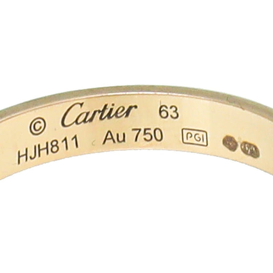 Cartier - Cartier 18K Rose Gold Love Small Model Wedding Band Ring 63 | The Closet