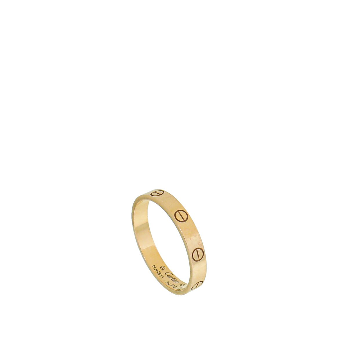 Cartier 18K Rose Gold Love Small Model Wedding Band Ring 63-Cartier-THE CLOSET