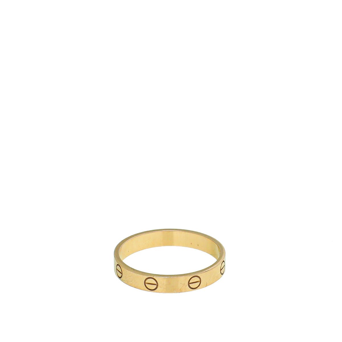 Cartier 18K Rose Gold Love Small Model Wedding Band Ring 63-Cartier-THE CLOSET