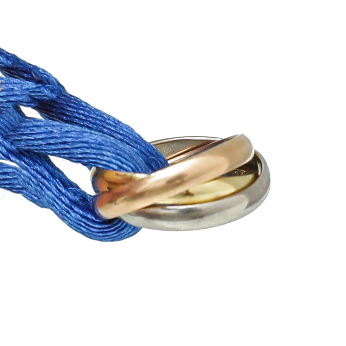 Cartier 18K Tricolor Gold Blue Trinity Bracelet-Cartier-THE CLOSET