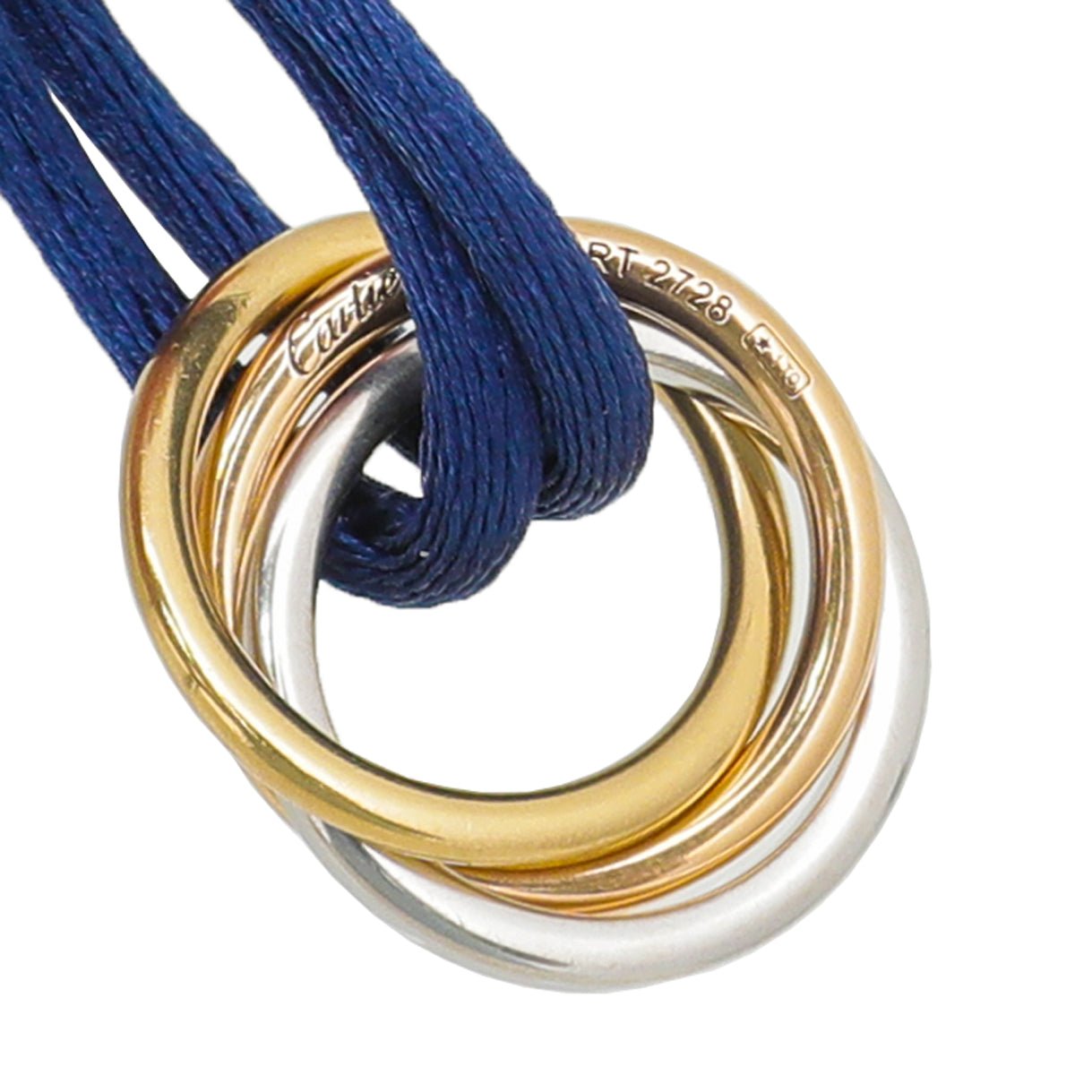 Cartier 18K Trinity Gold Diamond Cord Bracelet-Cartier-THE CLOSET