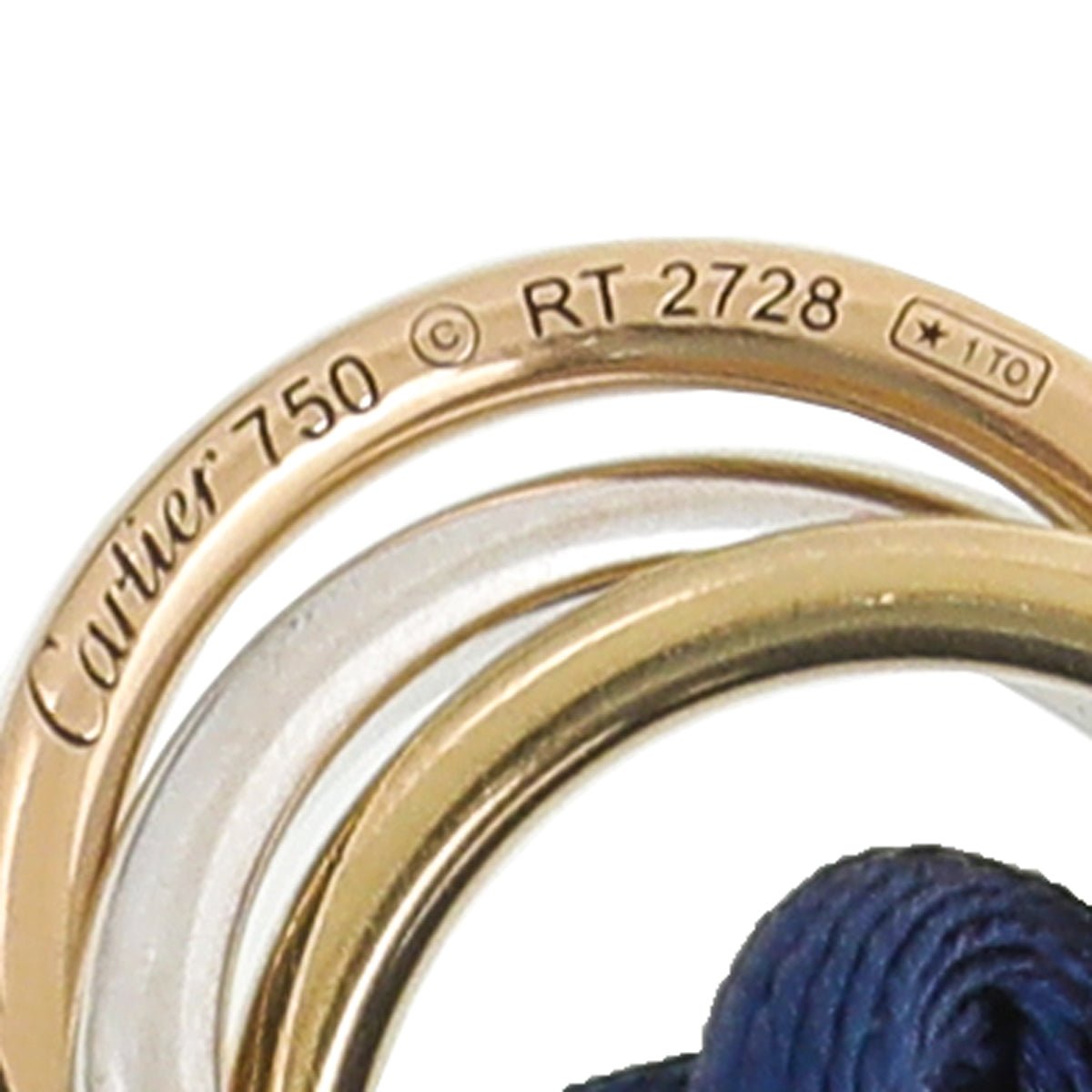 Cartier 18K Trinity Gold Diamond Cord Bracelet-Cartier-THE CLOSET