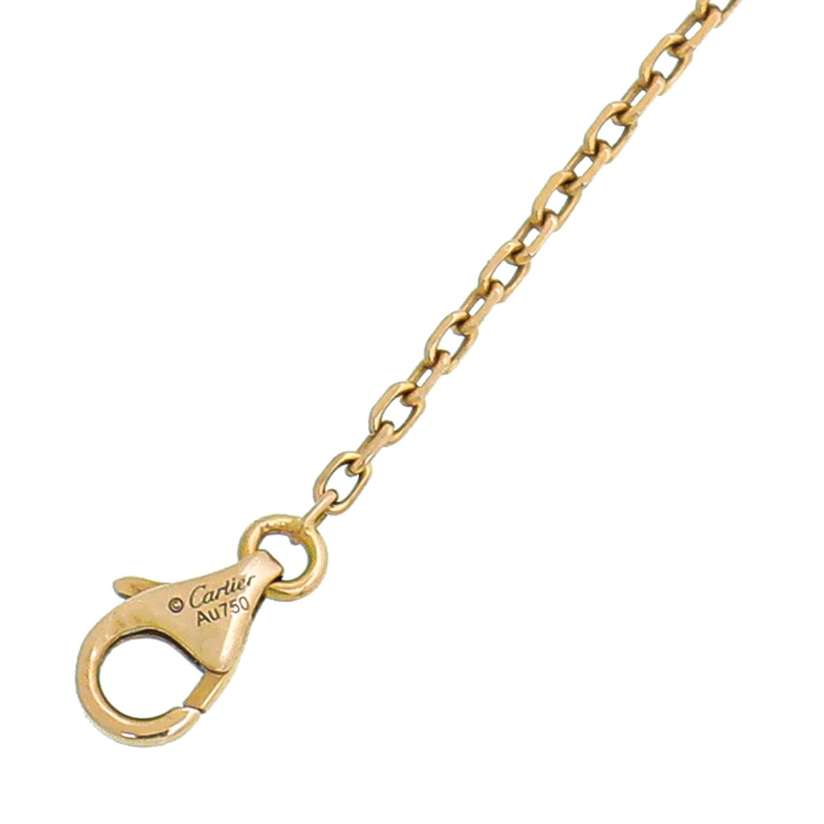 Cartier - Cartier 18K Trinity Gold Diamond Necklace | The Closet