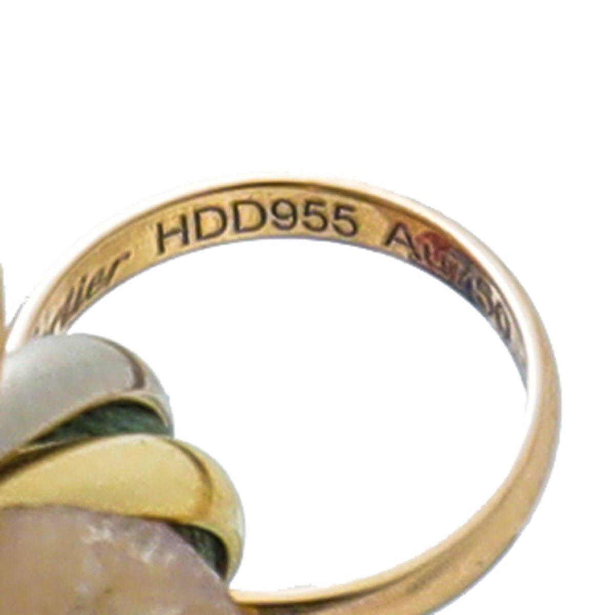 Cartier 18K Trinity Gold Green Cord Bracelet-Cartier-THE CLOSET