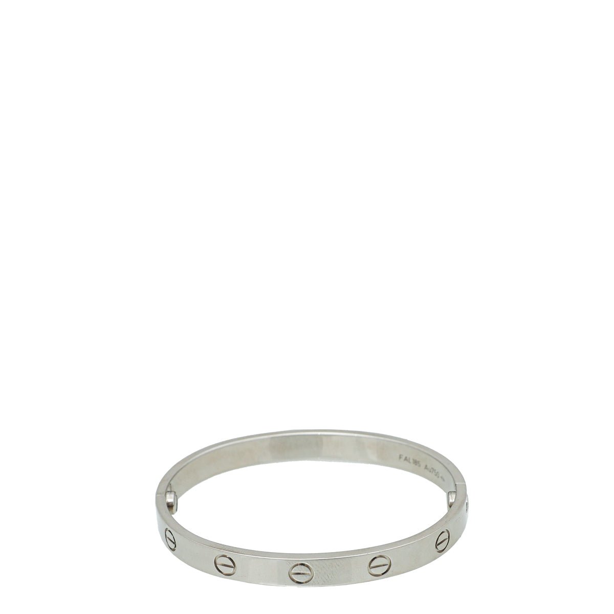 Cartier 18K White Gold Love Bracelet 16-Cartier-THE CLOSET