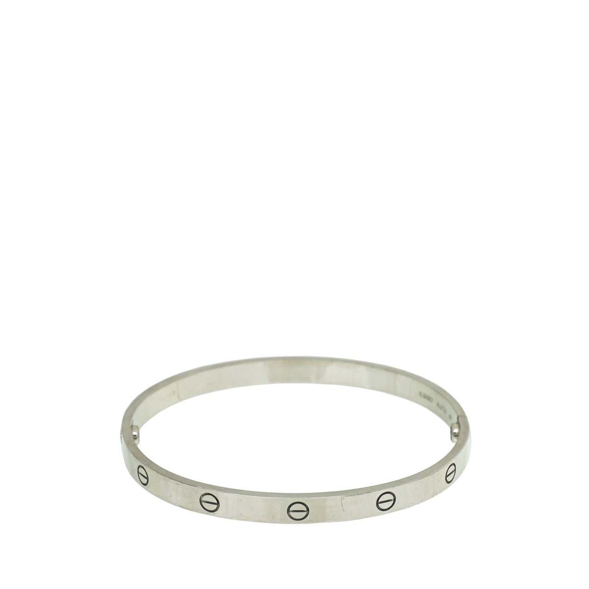 Cartier 18K White Gold Love Classic Bracelet 21-Cartier-THE CLOSET