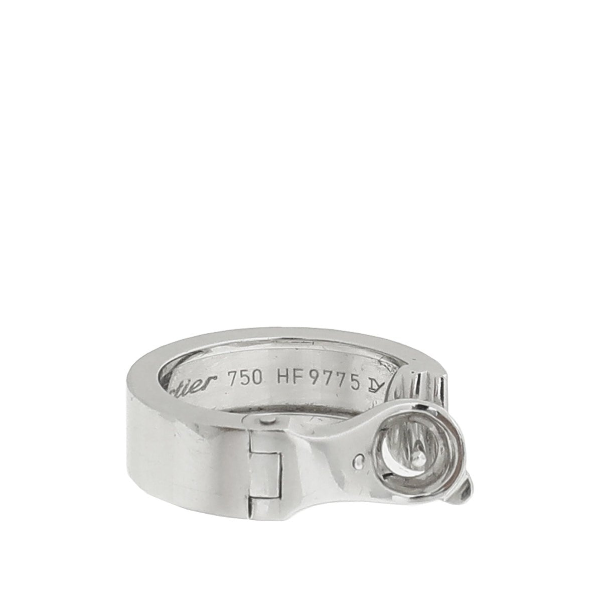 Cartier 18K White Gold Love Earrings-Cartier-THE CLOSET