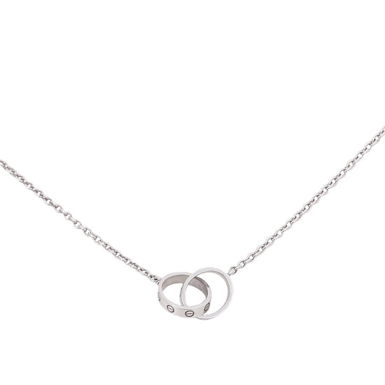 thecloset.uae - Cartier 18K White Gold Love Hoop Necklace | The Closet