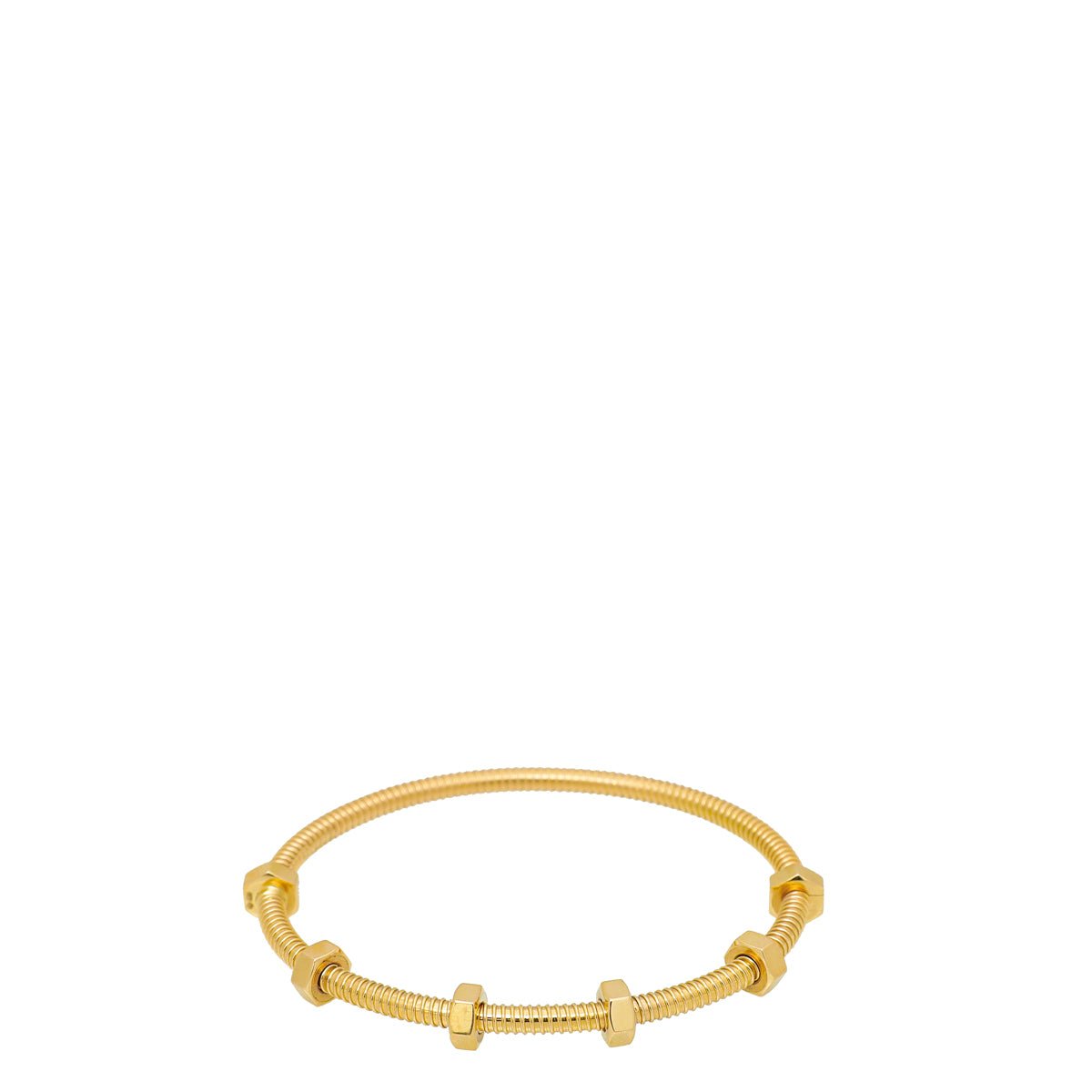 Cartier 18K Yelllow Gold Ecrou De Cartier Bracelet 17-Cartier-THE CLOSET